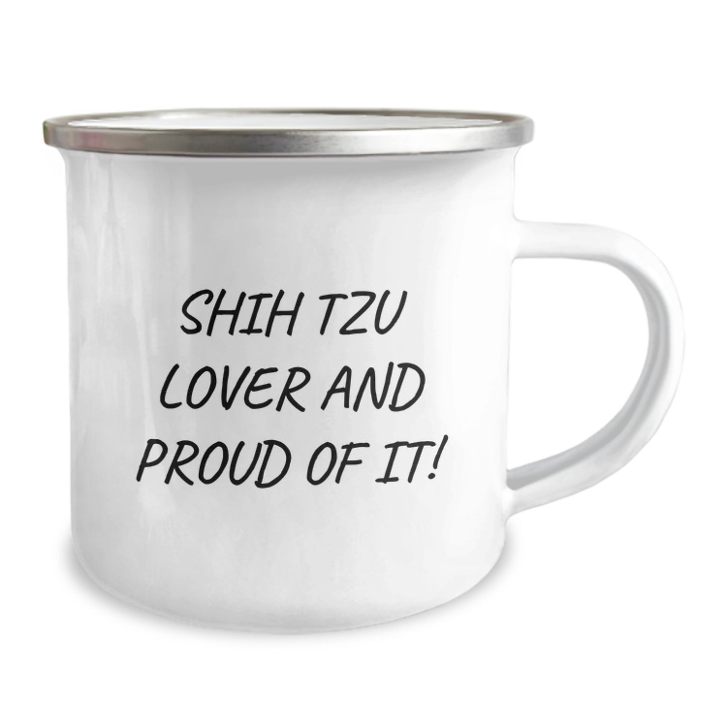 Shih Tzu Dog Lover Gifts for Men and Women, Valentine's Unique Camping Mug, Funny Quote - 'Shih Tzu Lover And Proud Of It!' - Gifts from Friends to Family - Image 2