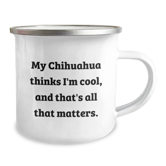 Funny Chihuahua Dog Camping Mug Gifts from Friends and Family for Birthday Unique Treats - Image 2