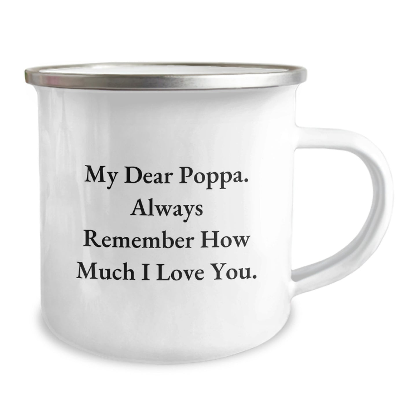 Poppa Keepsake Camping Mug Birthday Gift for Him – My Dear Poppa - Image 2