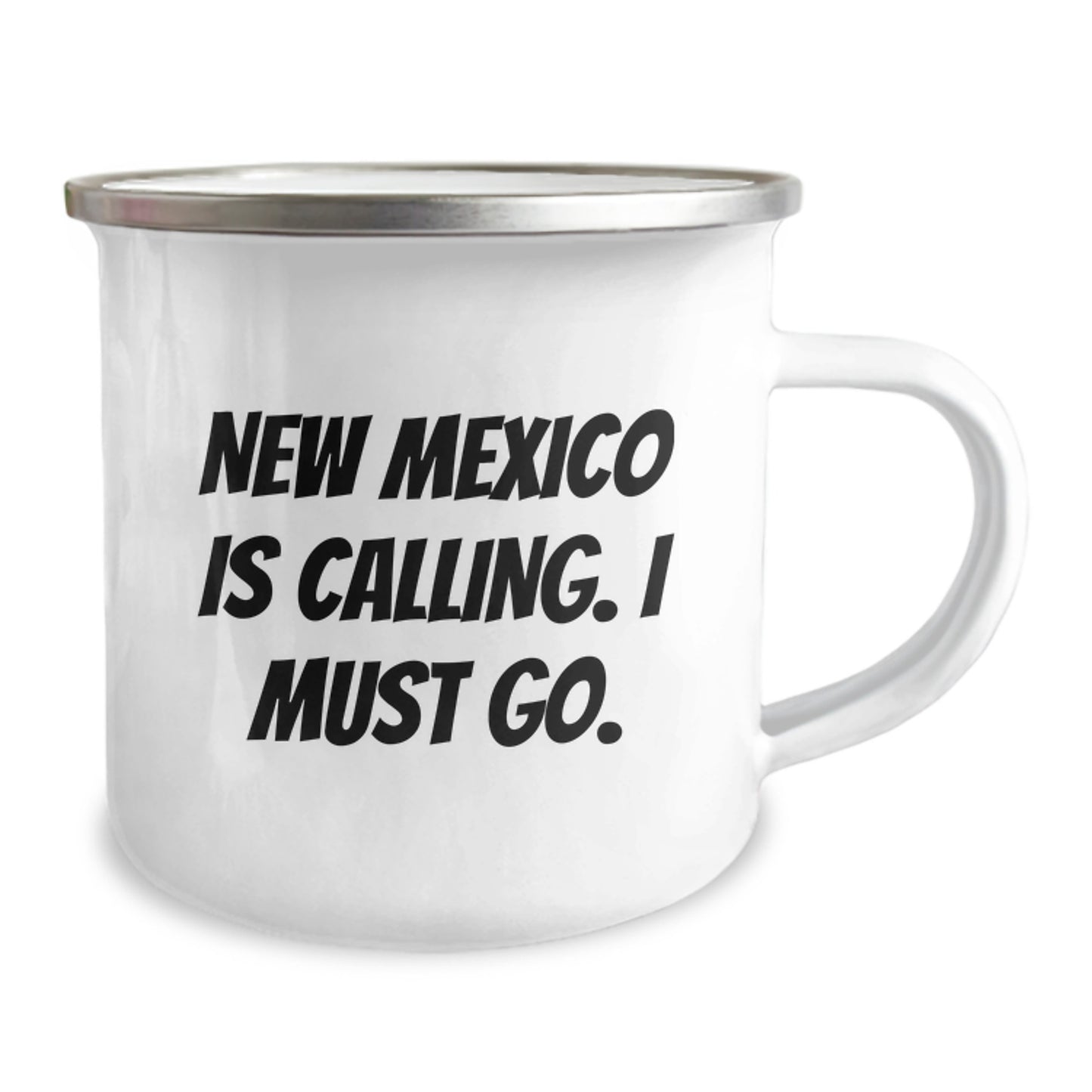 New Mexico Camping Mug, Funny Quote 'New Mexico Is Calling. I Must Go.' Gifts for New Mexico Lovers from Friends and Family, Birthday Unique Gifts - Image 2
