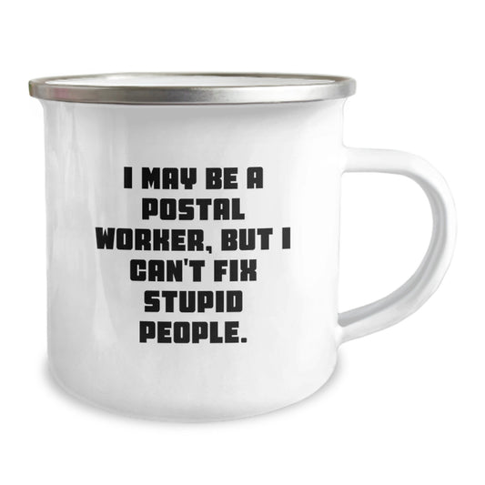 Funny Postal Worker Camping Mug, Gifts for Men, Unique Graduation Unique Gifts from Family - Image 2