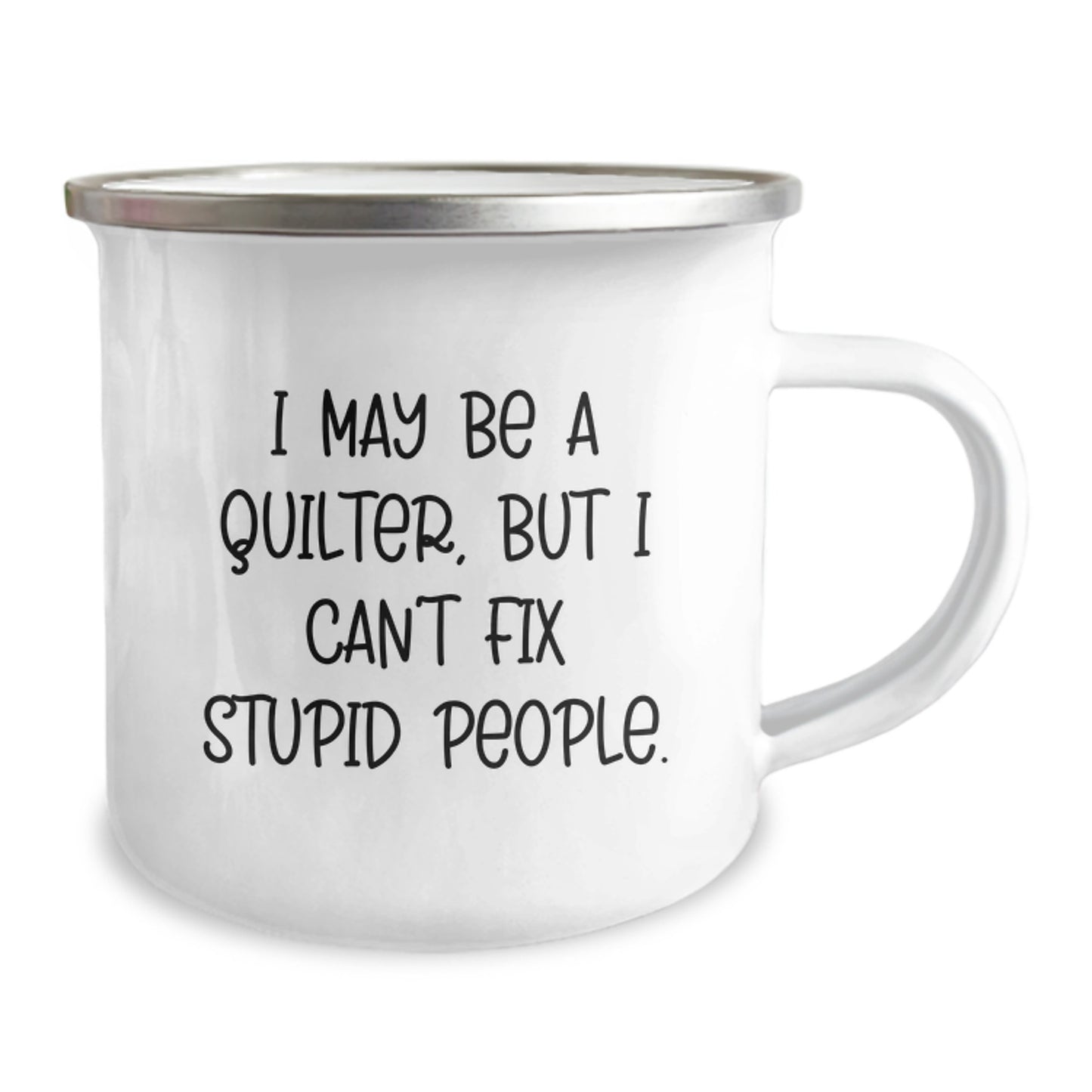 Quilter Keepsake Camping Mug for Him Birthday Gift with Quote - Image 2