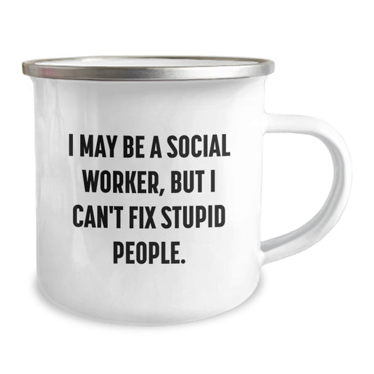 Funny Social Worker Camping Mug Gifts from Friends for Graduation Unique - Image 2