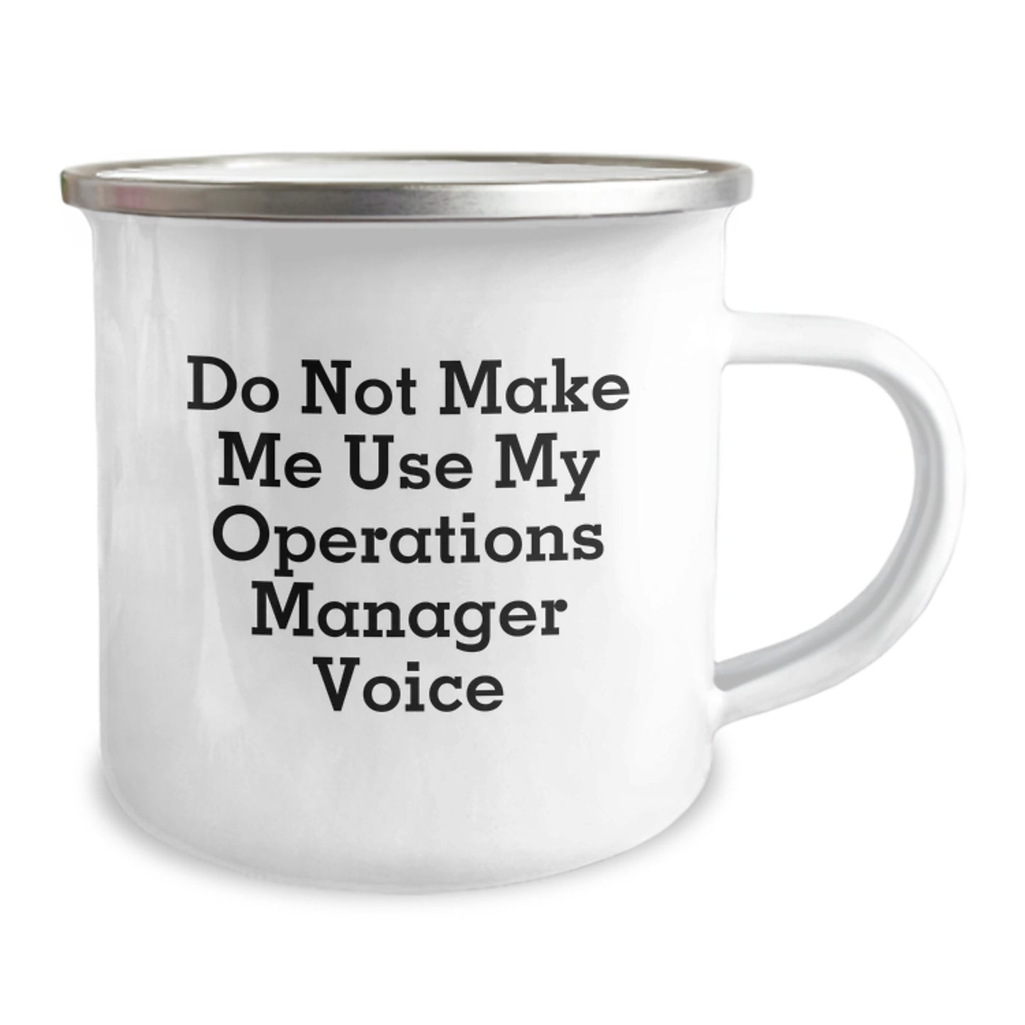 Birthday Gift Camping Mug for Her – Operations Manager Voice Quote - Image 2