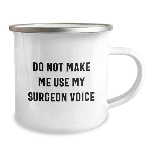 Funny Gifts for Surgeon Friends, Birthday Unique Gifts from Family, Enamel Camping Mug for Surgeon Men or Women - Image 2