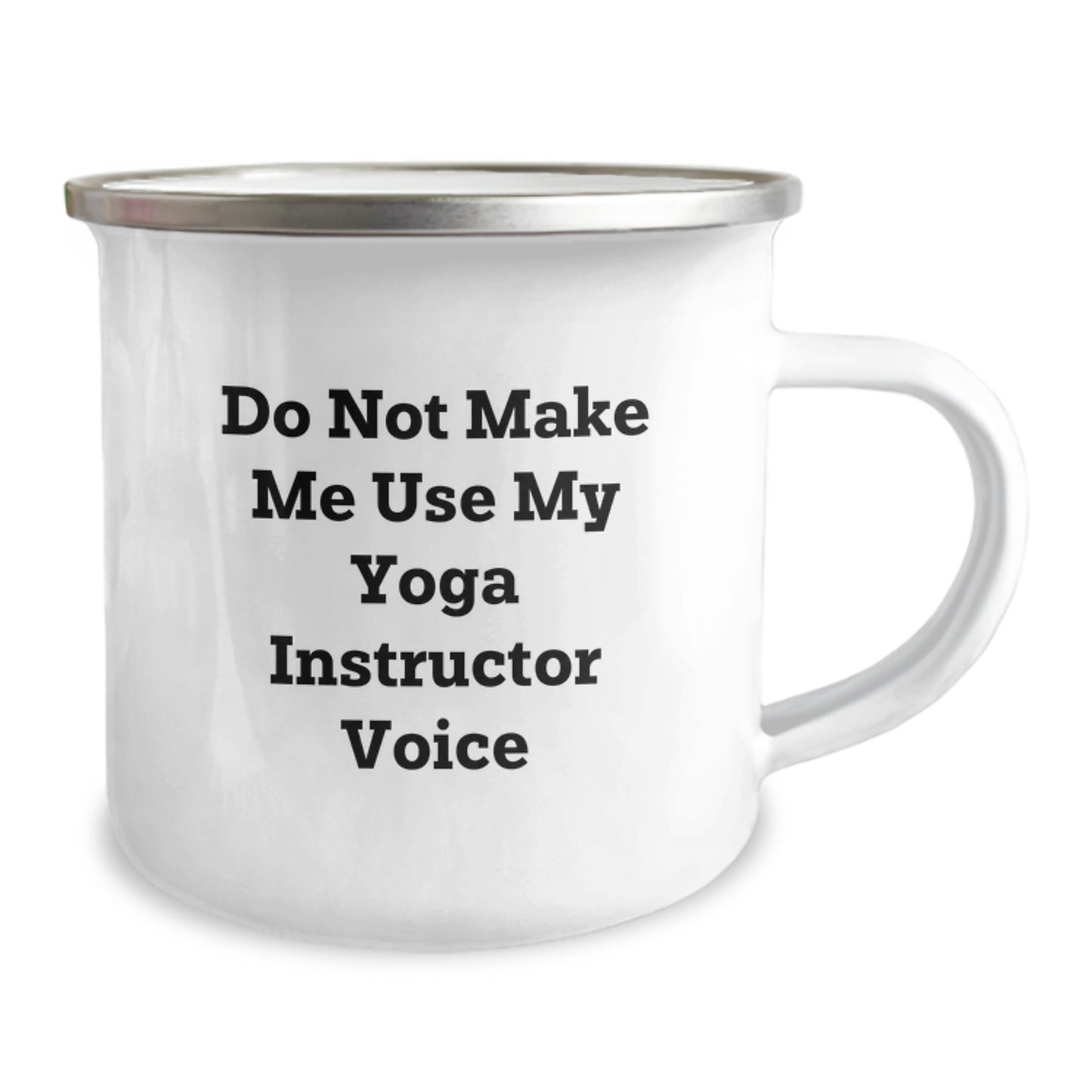 Birthday Gift Yoga Instructor Camping Mug for Her Present Enamel Finish - Image 2