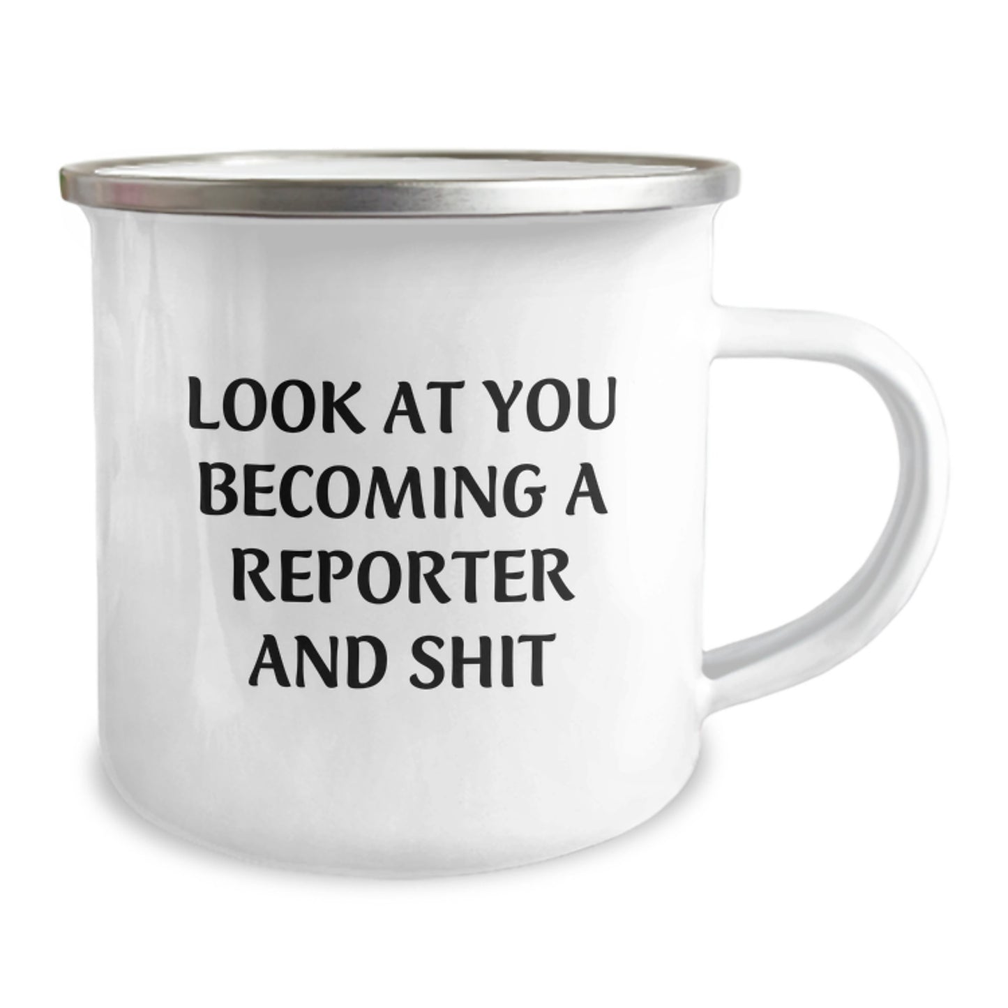 Birthday Gift for Her Reporter Camping Mug – At You Becoming A Reporter - Image 2