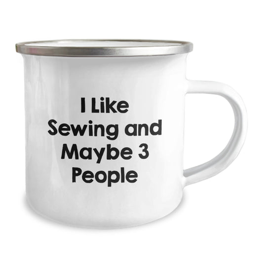 Gifts from Friends and Family for Sewing Enthusiasts, Graduation Unique Gifts, Funny Camping Mug for Men and Women - Image 2