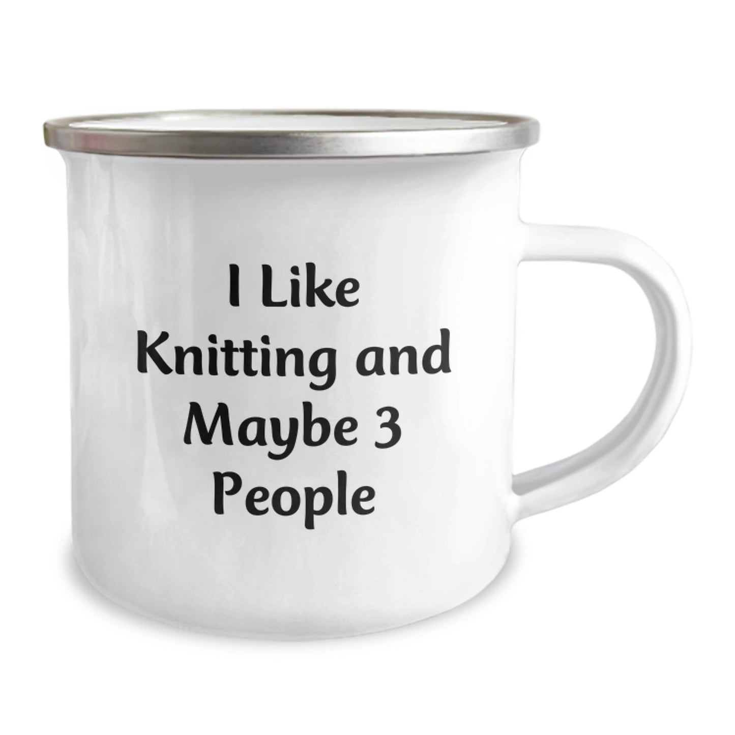 Birthday Gift Knitting Camping Mug for Her Present - Image 2