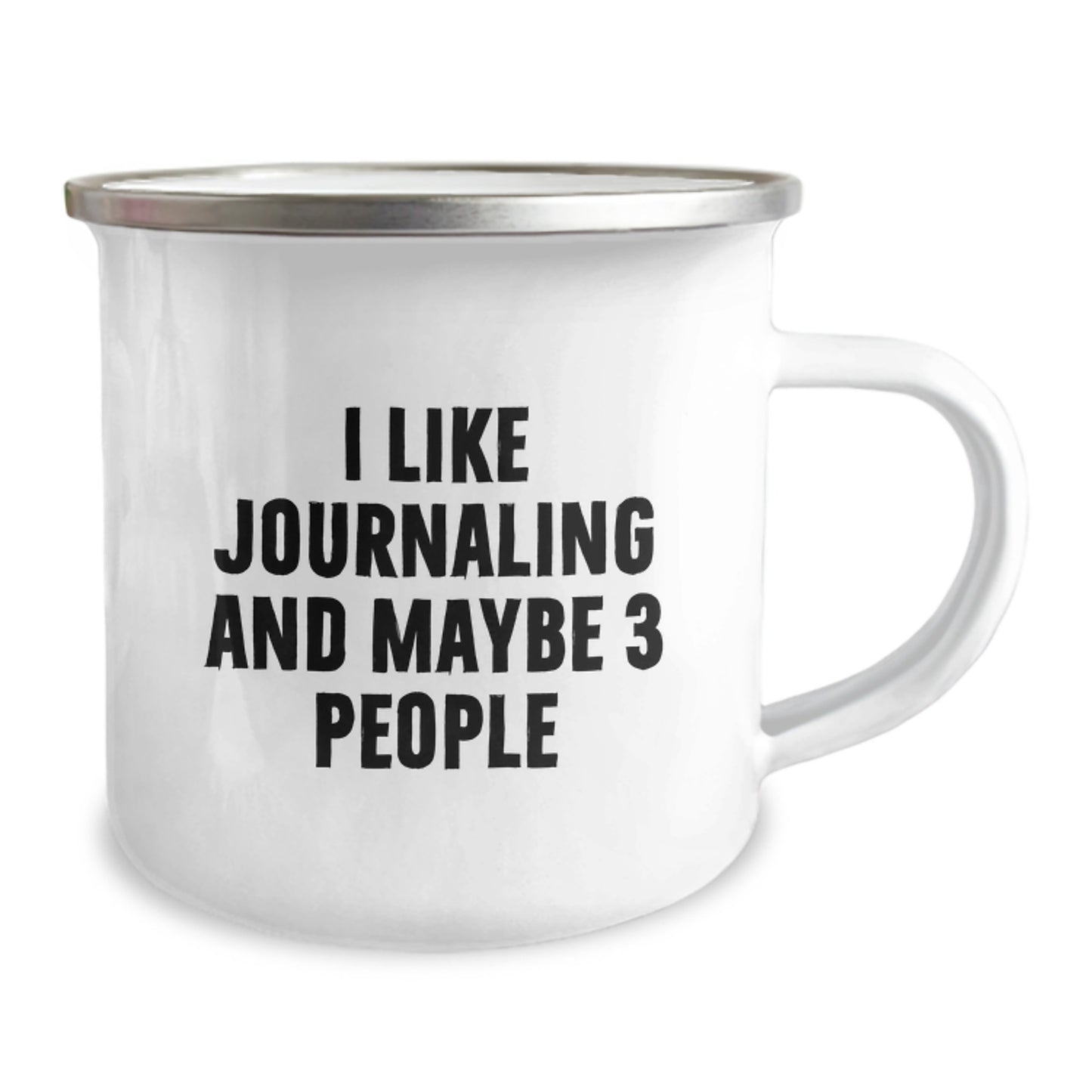 Funny Journaling Gifts for Friends from Family - I Like Journaling And Maybe 3 People Camping Mug for Graduation Unique Gifts - Image 2