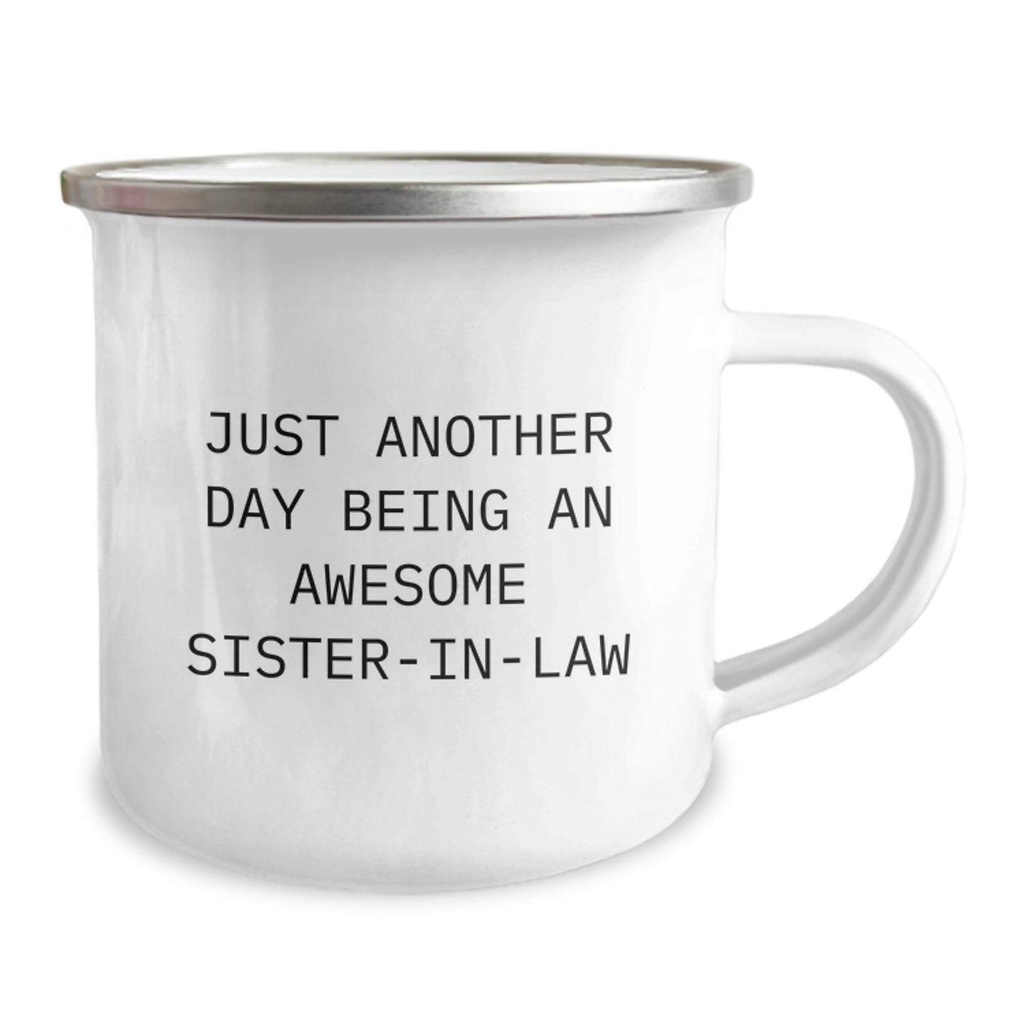 Birthday Gift for Her Sister-in-Law Camping Mug Present with Quote - Image 2