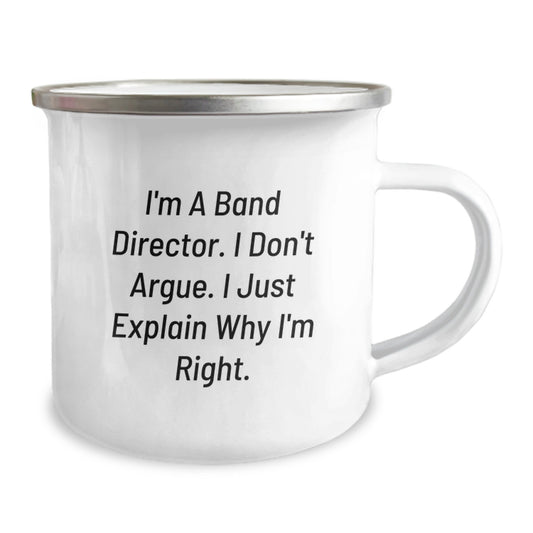 Funny Band Director Gifts for Men - Camping Mug, Birthday Unique Gifts from Family to Band Director Colleagues - Image 2