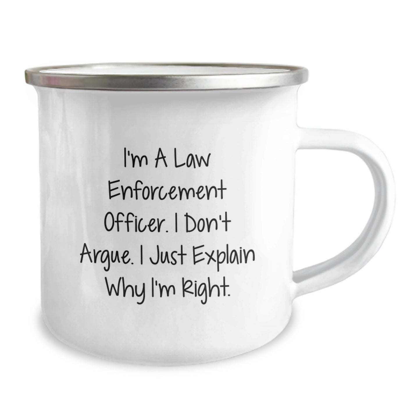 Law Enforcement Keepsake Camping Mug for Him Birthday Gift Personal - Image 2