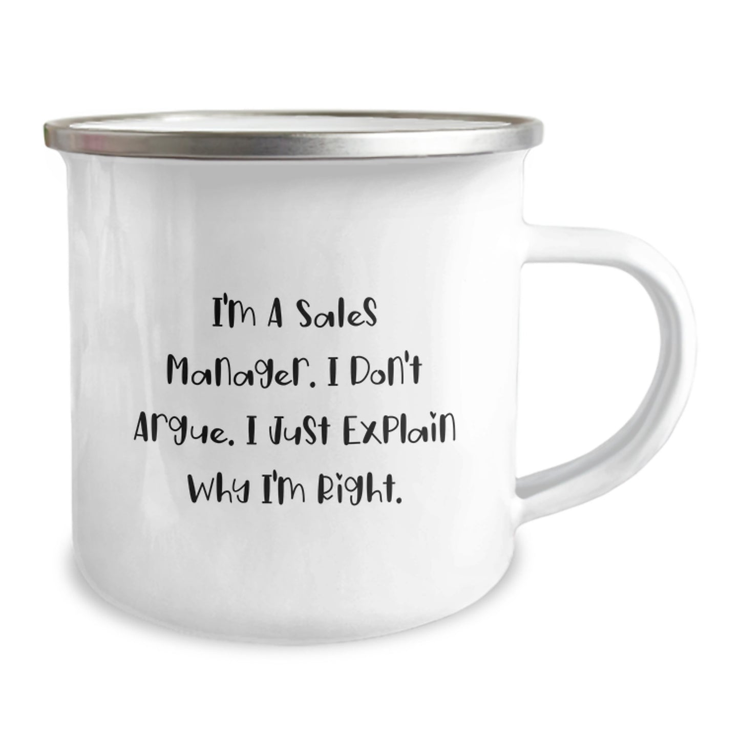 Funny Sales Manager Gifts for Her, I'm A Sales Manager, Camping Mug, Mother's Day Unique Presents from Sister to Women - Image 2