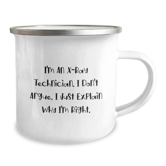 X-Ray Technician Gifts for Men - Funny Camping Mug - Gifts from Friends to X-Ray Technicians on Graduation Day - Image 2