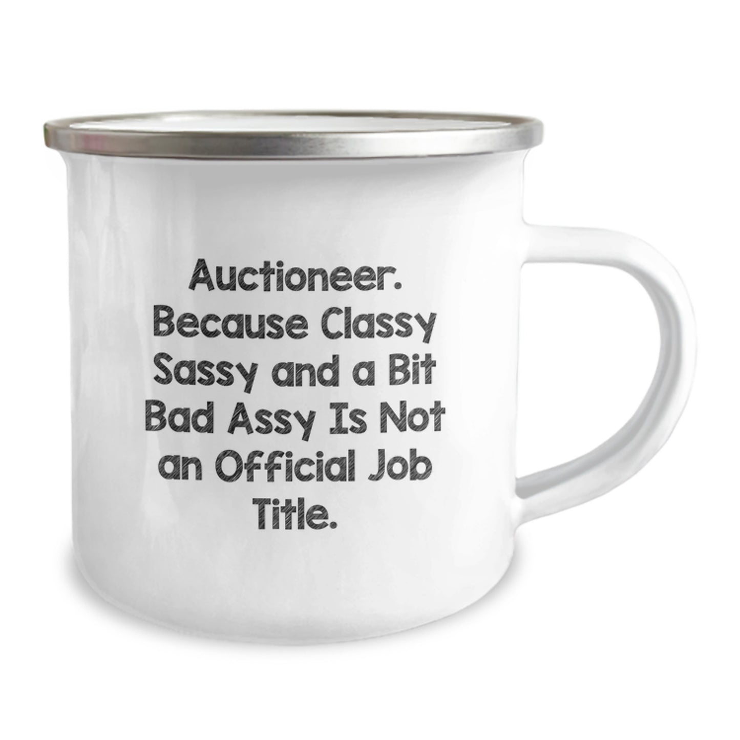 Auctioneer Keepsake Camping Mug for Him Birthday Gift - Image 2