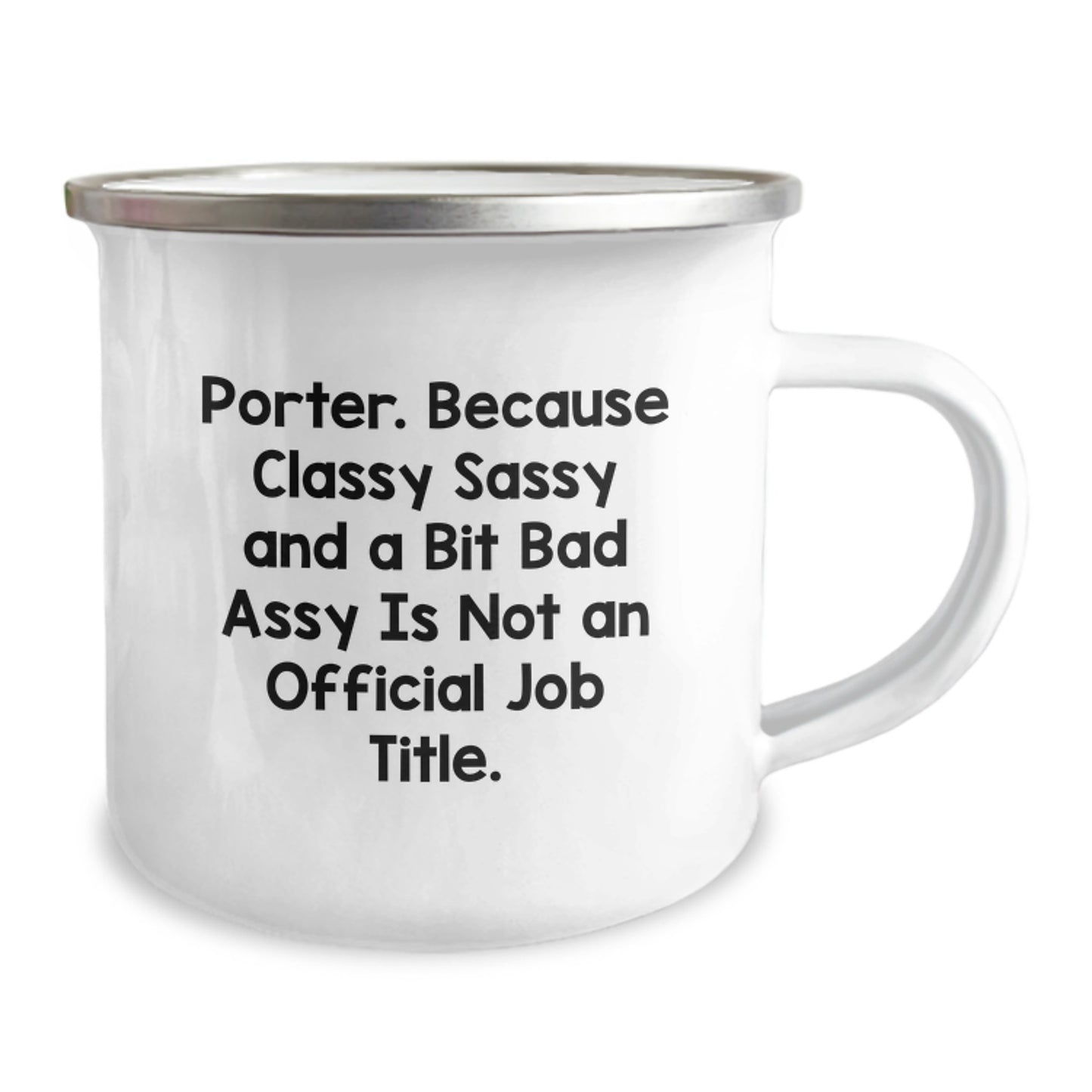 Porter Keepsake Camping Mug for Him Birthday Gift Boldly Classy Sassy - Image 2