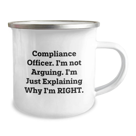 Compliance Officer Funny Gifts from Friends for Compliance Officer Birthday Unique Mugs with 'I'm Not Arguing. I'm Just Explaining Why I'm Right.' Quote - Image 2