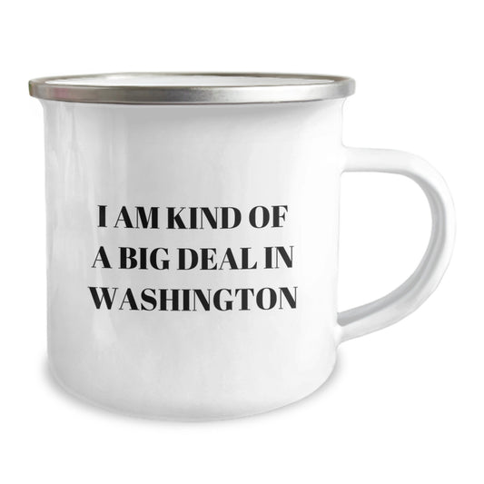 Washington Camping Mug, Funny Quote 'I Am Kind Of A Prime Selection In Washington', Gifts from Family to Dad for Father's Day - Image 2