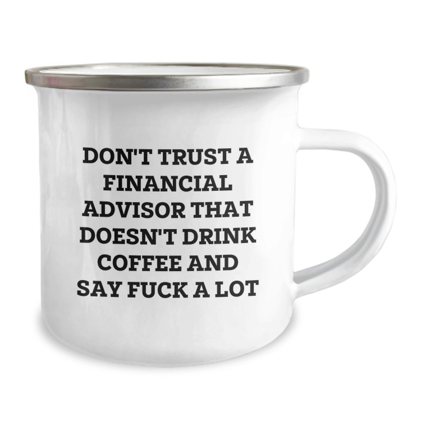 Funny Financial Advisor Gifts for Graduation - Camping Mug with Coffee Lover Quote - Gifts from Friends to Coworkers, Perfect for Financial Advisors - Image 2