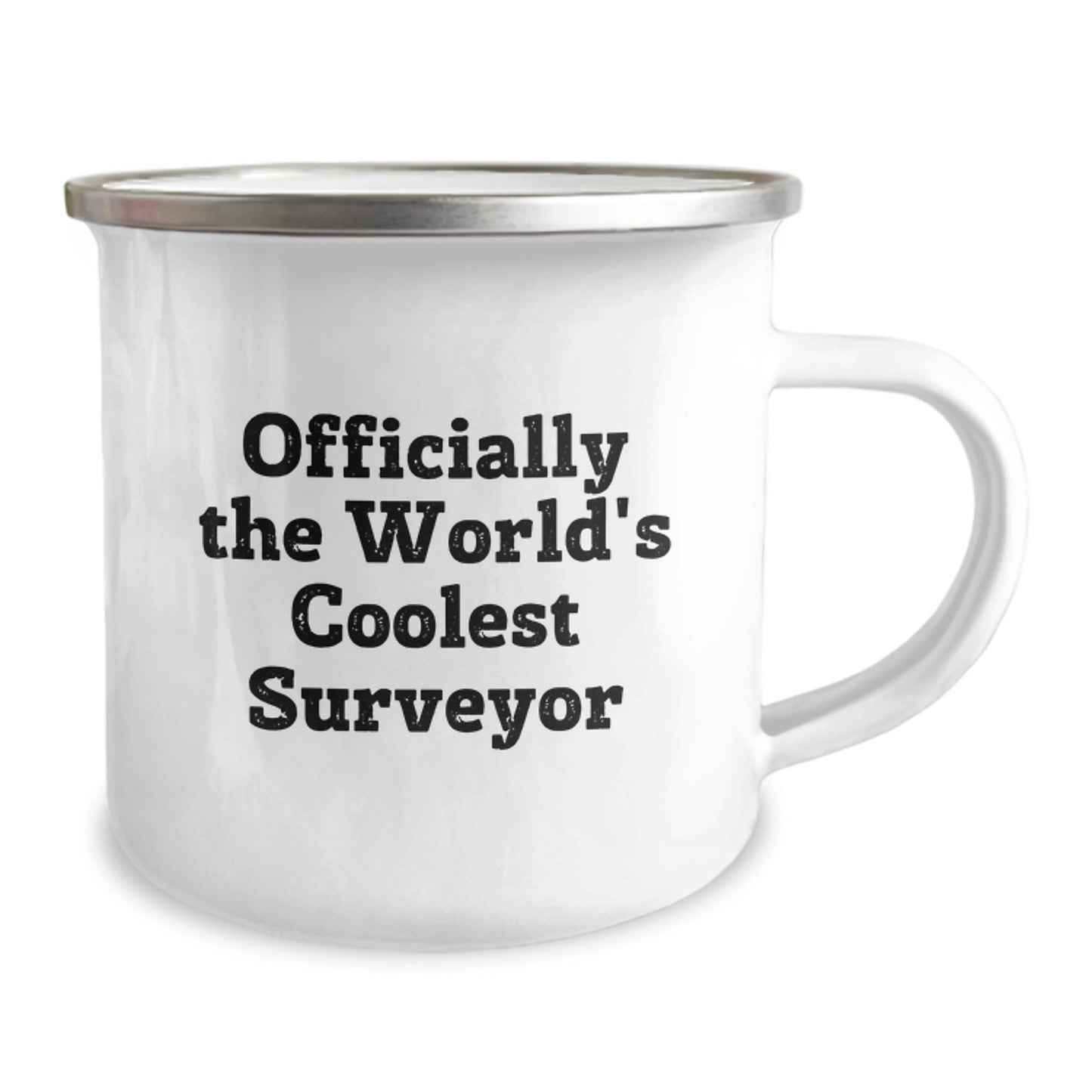 Funny Surveyor Gifts from Friends for Men Officially The World's Coolest Surveyor Camping Mug Graduation Unique - Image 2