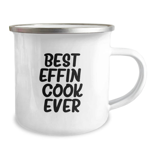 Funny Camping Mug for Cooks - Best Effin' Cook Ever Gifts from Men to Friends, Coworkers, Family - Valentine's Unique Gifts for the Ultimate Chef - Image 2