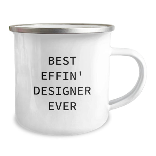 Designer Gifts from Friends for Best Effin' Designer Ever Camping Mug, Funny Valentine's Unique Gifts - Image 2