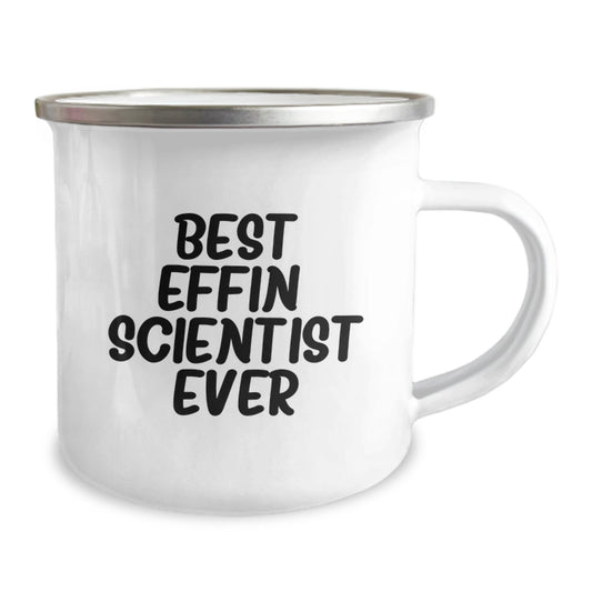 Funny Scientist Gifts for Men, Unique Valentine's Unique Gifts from Friends to Family - Best Effin' Scientist Ever Camping Mug - Image 2