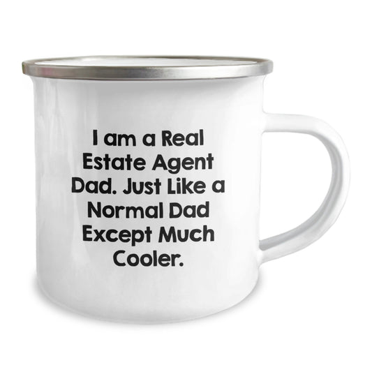Gifts from Dad to the Coolest Real Estate Agent Dad - Funny Camping Mug for Birthday Unique Gifts for Men - Image 2