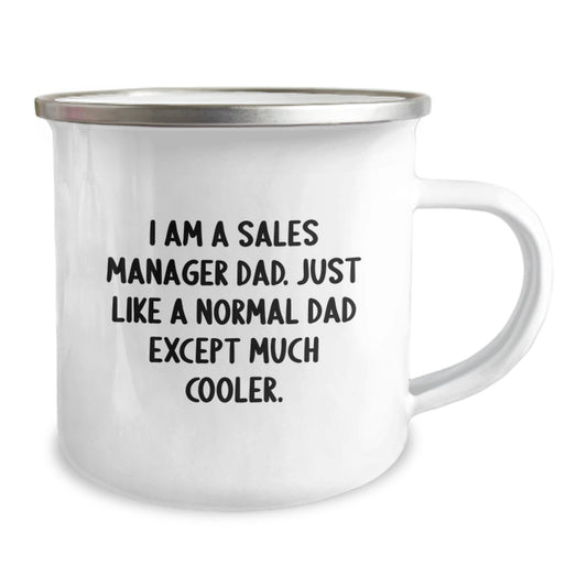 Funny Sales Manager Camping Mug Gifts from Dad to Sales Manager for Birthday Unique - Image 2