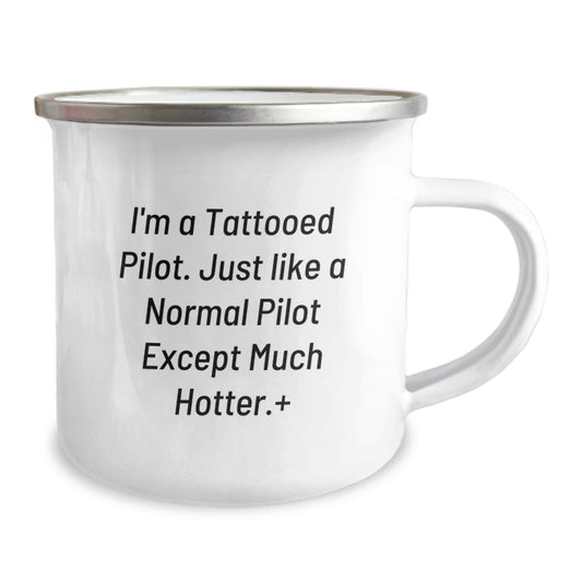Pilot Gifts from Men to Pilot Friends on Valentine's - Funny Camping Mug for Pilot Lovers, Pilot Enthusiasts, and Hot Pilots - Image 2
