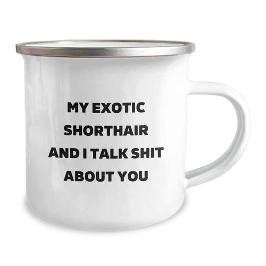 Gifts from Men to Exotic Shorthair Cat Lovers - Funny Camping Mug for Mother's Day - Image 2