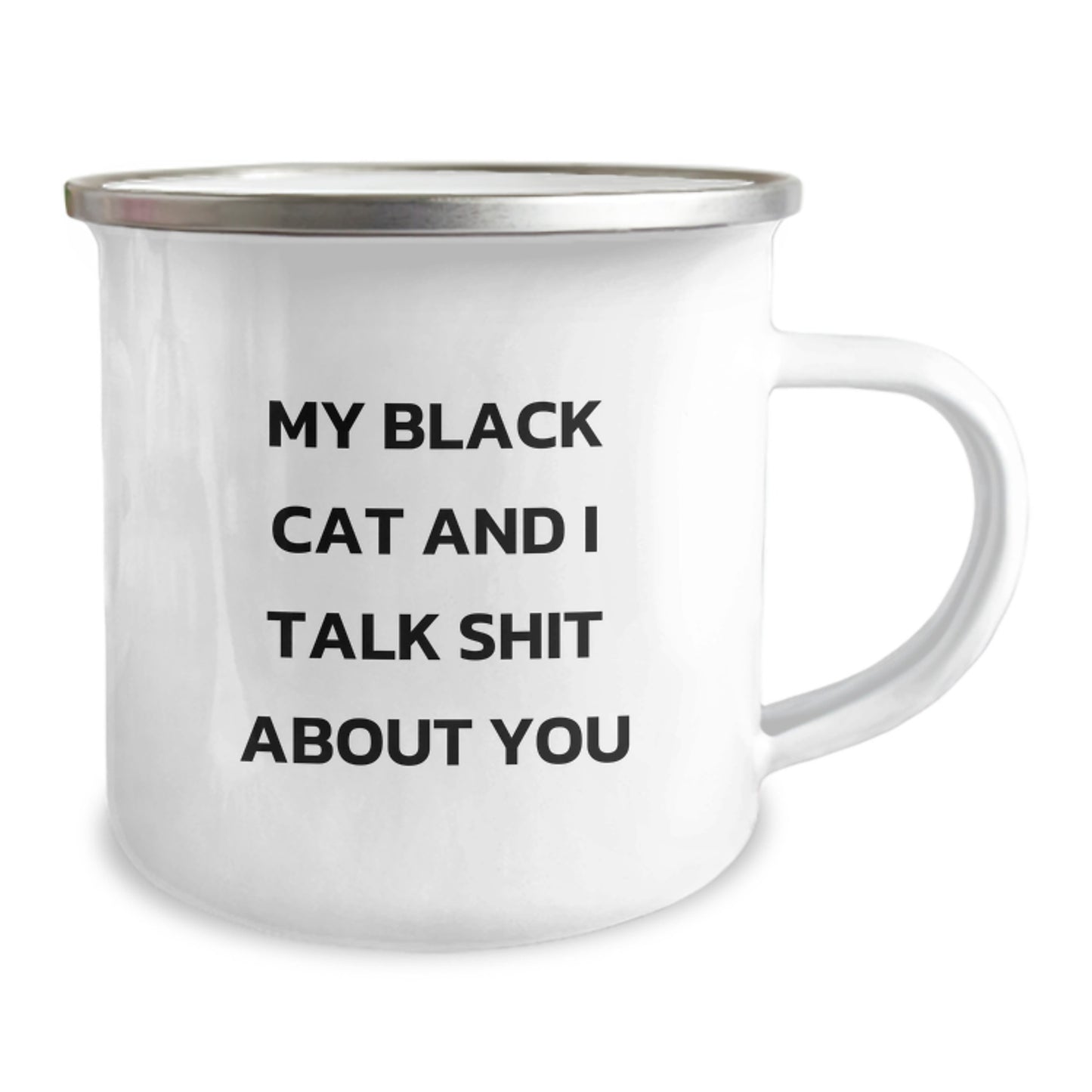Funny Black Cat Camping Mug Gifts for Mom on Mother's Day from Family - Image 2