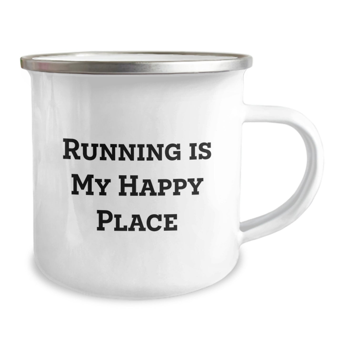 Running Keepsake Mug for Him – Birthday Gift, Stainless Steel Enamel - Image 2