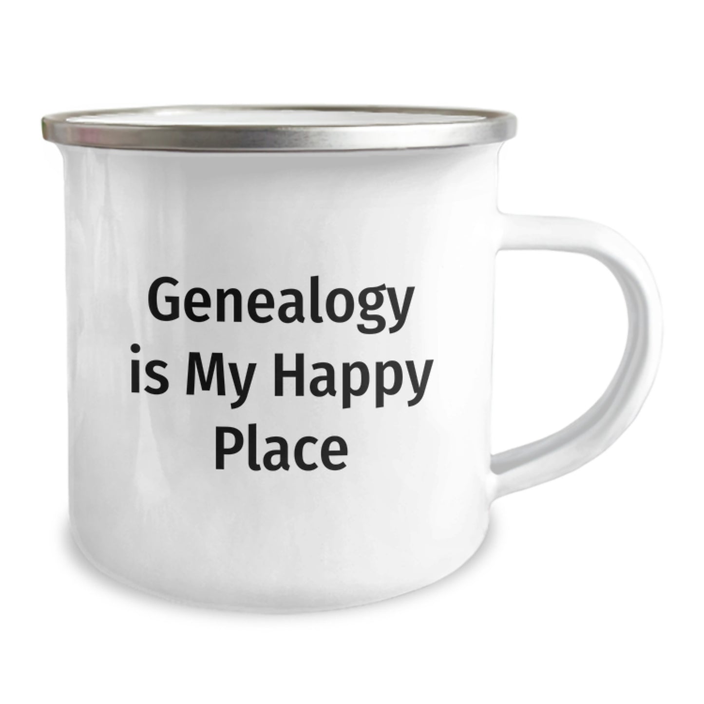 Genealogy is My Happy Place Funny Camping Mug for Genealogy Enthusiasts Graduation Unique Gifts from Family to Genealogy Men - Image 2
