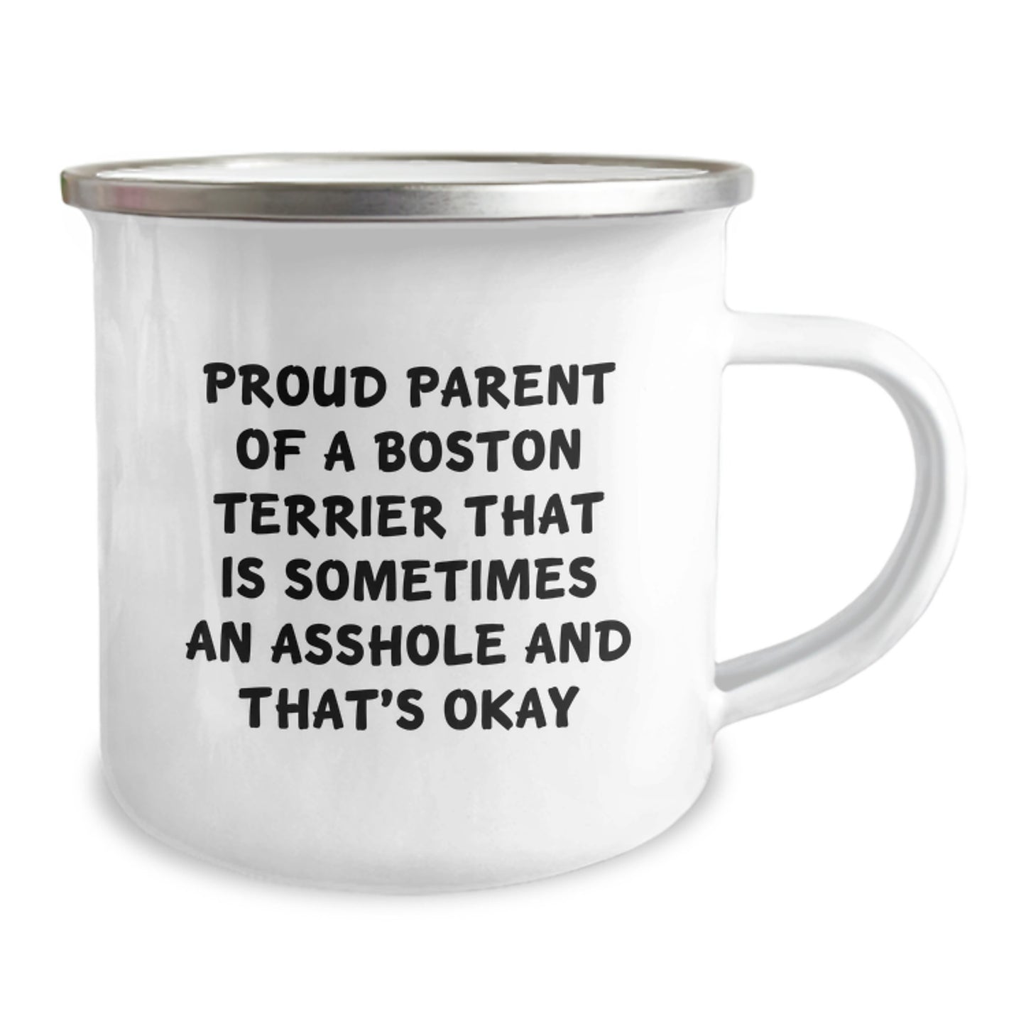 Boston Terrier Camping Mug for Coworkers Idea Birthday Gift - Image 2