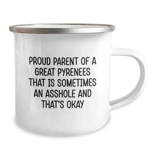 Funny Great Pyrenees Dog Lover Gifts from Friends, Family or Coworkers - Proud Parent Camping Mug for Graduation Unique Gifts - Image 2