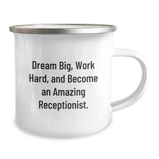 Funny Receptionist Gift Ideas for Birthday - Inspirational Camping Mug Gifts from Coworkers - Image 2