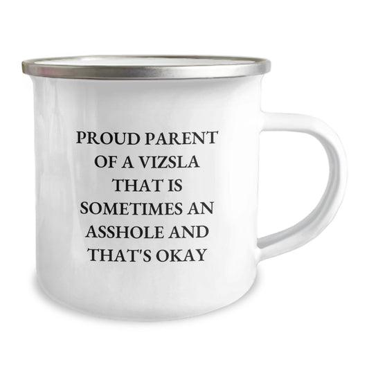 Funny Vizsla Dog Gifts for Men, Unique Graduation Unique Gifts from Friends, Proud Parent Mug, Camping Mug for Vizsla Dog Lover - Image 2