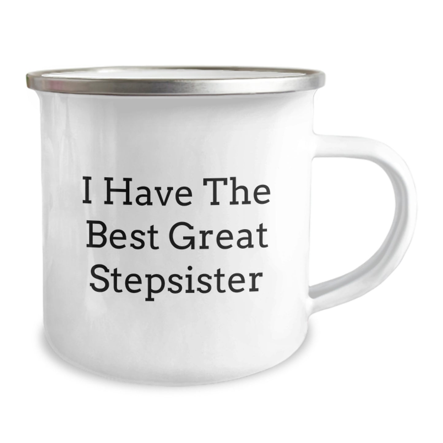 Stepsister Keepsake Camping Mug With Quote for Him Birthday Gift - Image 2
