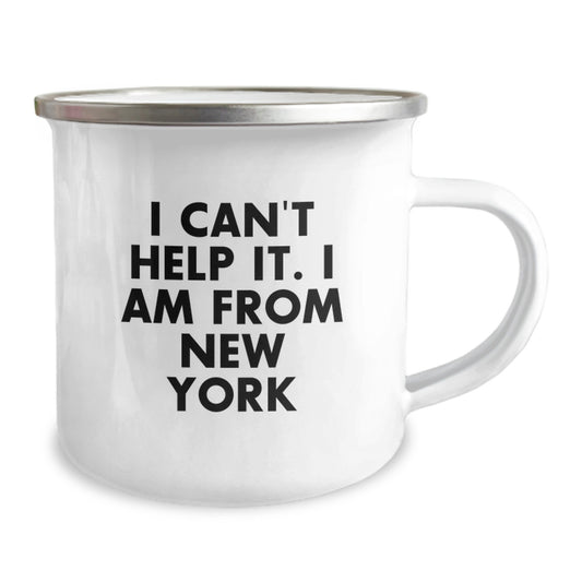 New York Inspiration Gifts from Friends for Graduation Unique New York Camping Mug Funny Quote - Image 2