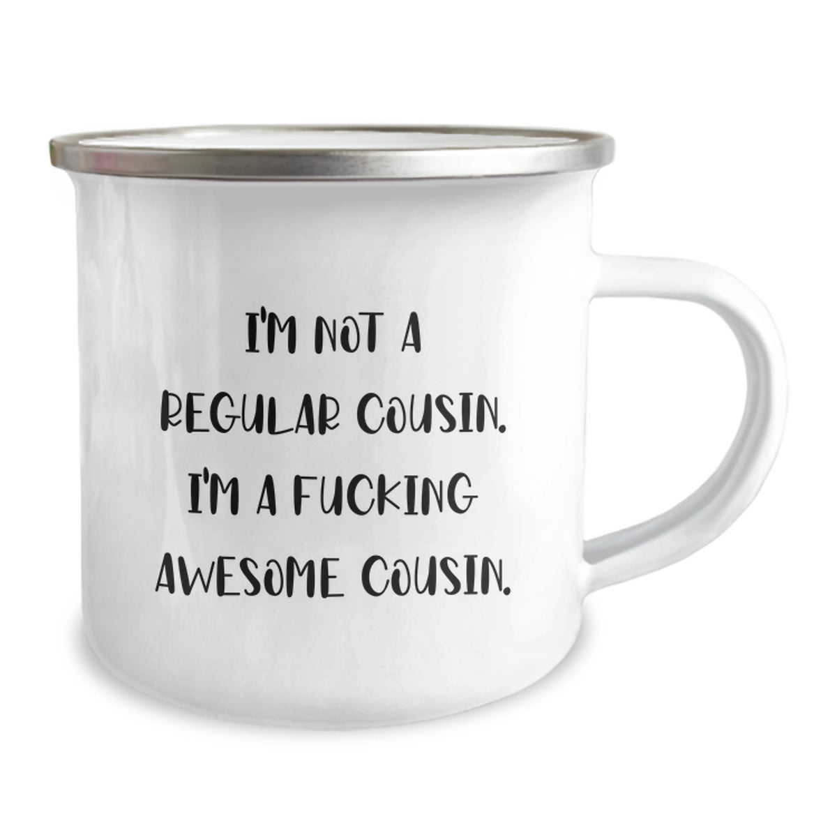 Funny Cousin Gifts from Men - Gifts for Awesome Cousin - Birthday Unique Gifts, Camping Mug, I'm Not A Regular Cousin Mugs - Awesome Cousin Quote - Image 2