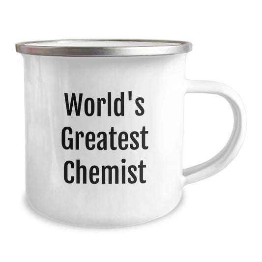 Greatest Chemist Mom's Camping Mug, Unique Gifts from Men to Chemist Women on Mother's Day - 'World's Greatest Chemist' Quote - Image 2