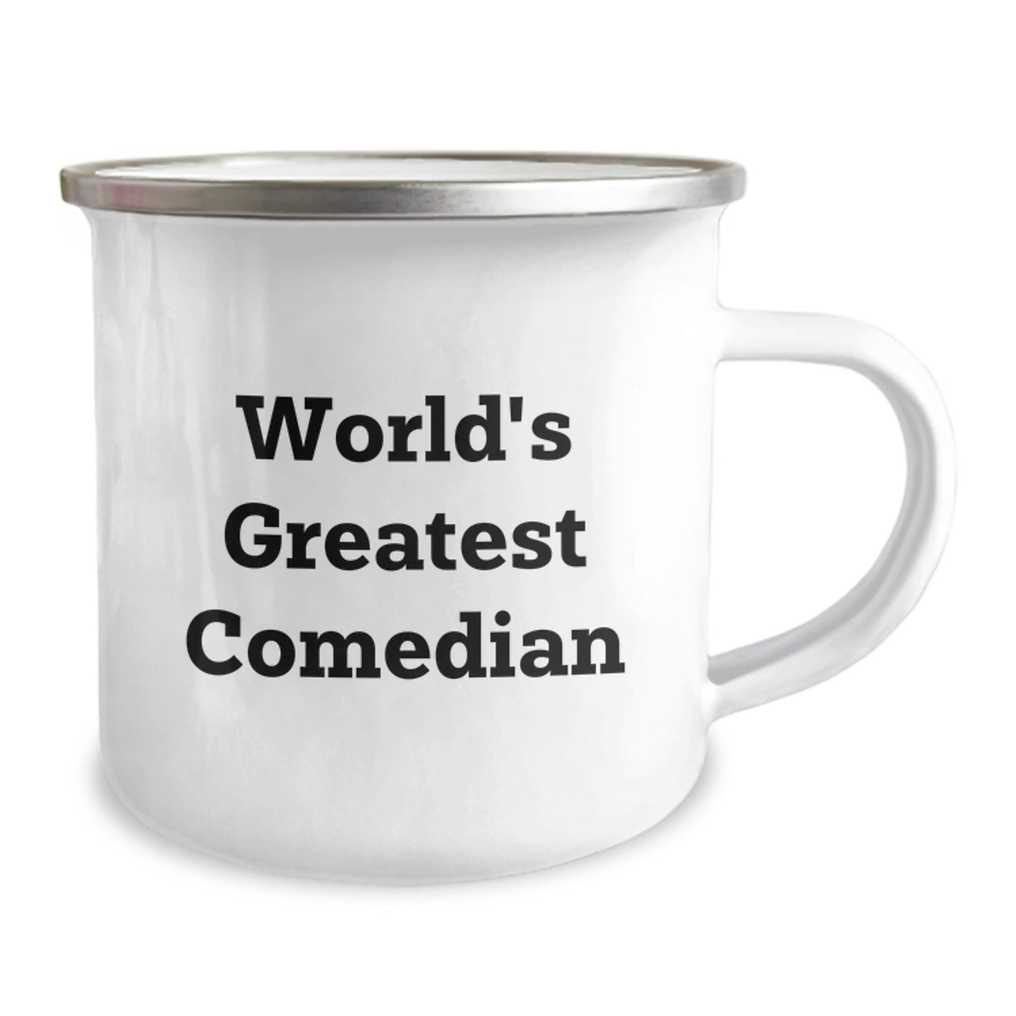 Comedian Gifts from Men, Funny Quote 'World's Greatest' Comedian, Unique Camping Mug for Women - Image 2