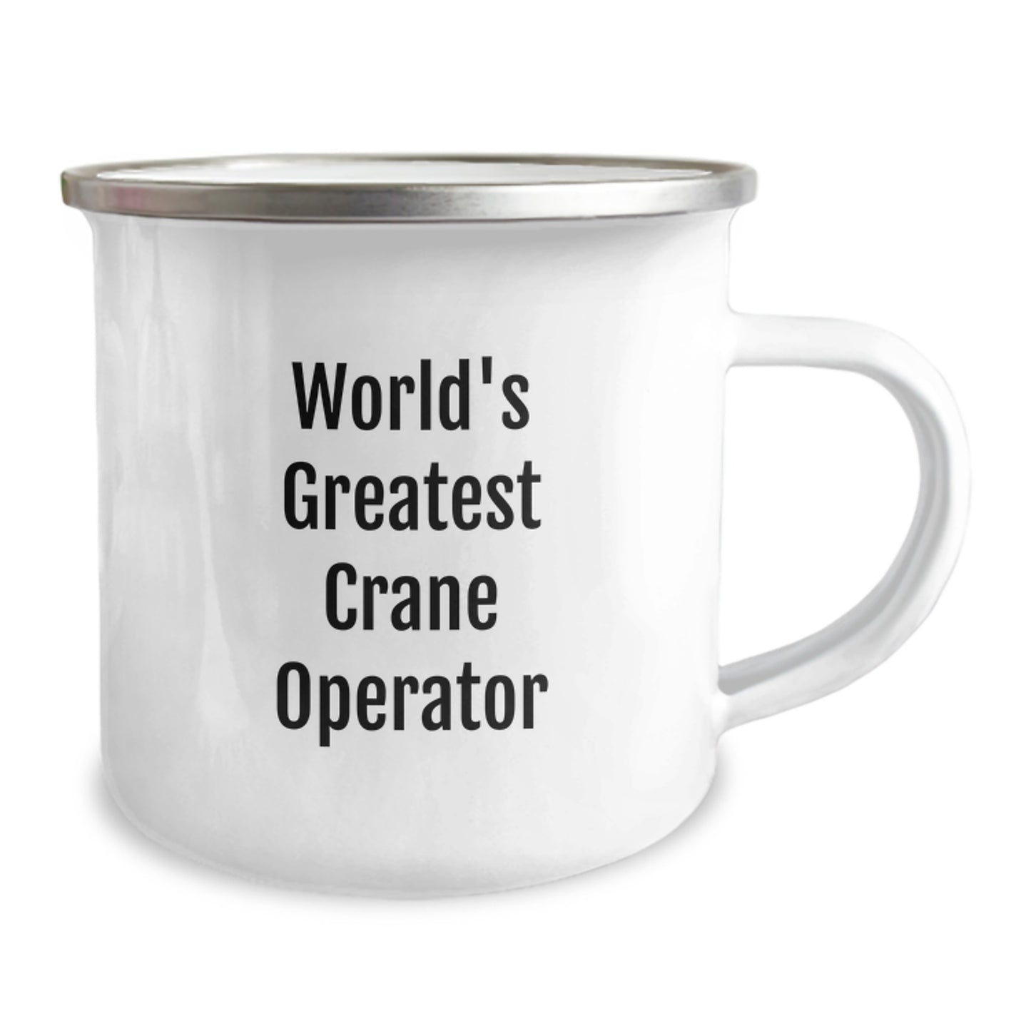 Funny Crane Operator Gifts from Men, World's Greatest Crane Operator Camping Mug for Dad, Unique Father's Day Unique Gifts for Him - Image 2