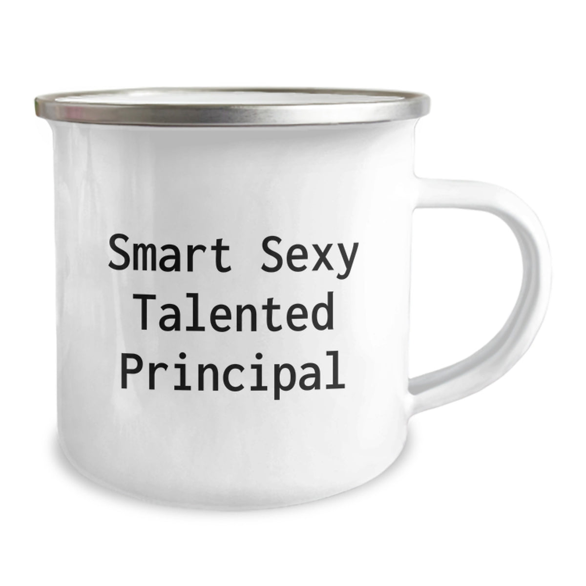 Funny Principal Gifts for Women, Birthday Unique Gifts from Mom, 'Smart Sexy Talented Principal' Camping Mug - Image 2