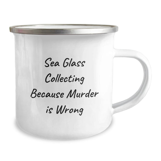 Sea Glass Collecting Gifts Funny Mug for Beach Lovers - Gift from Men to Friends on Birthday Unique - Image 2