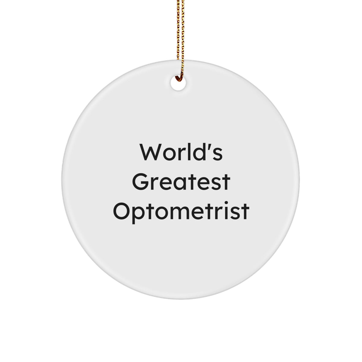 Optometrist Keepsake Christmas Ornament for Him Bright Gift - Image 1