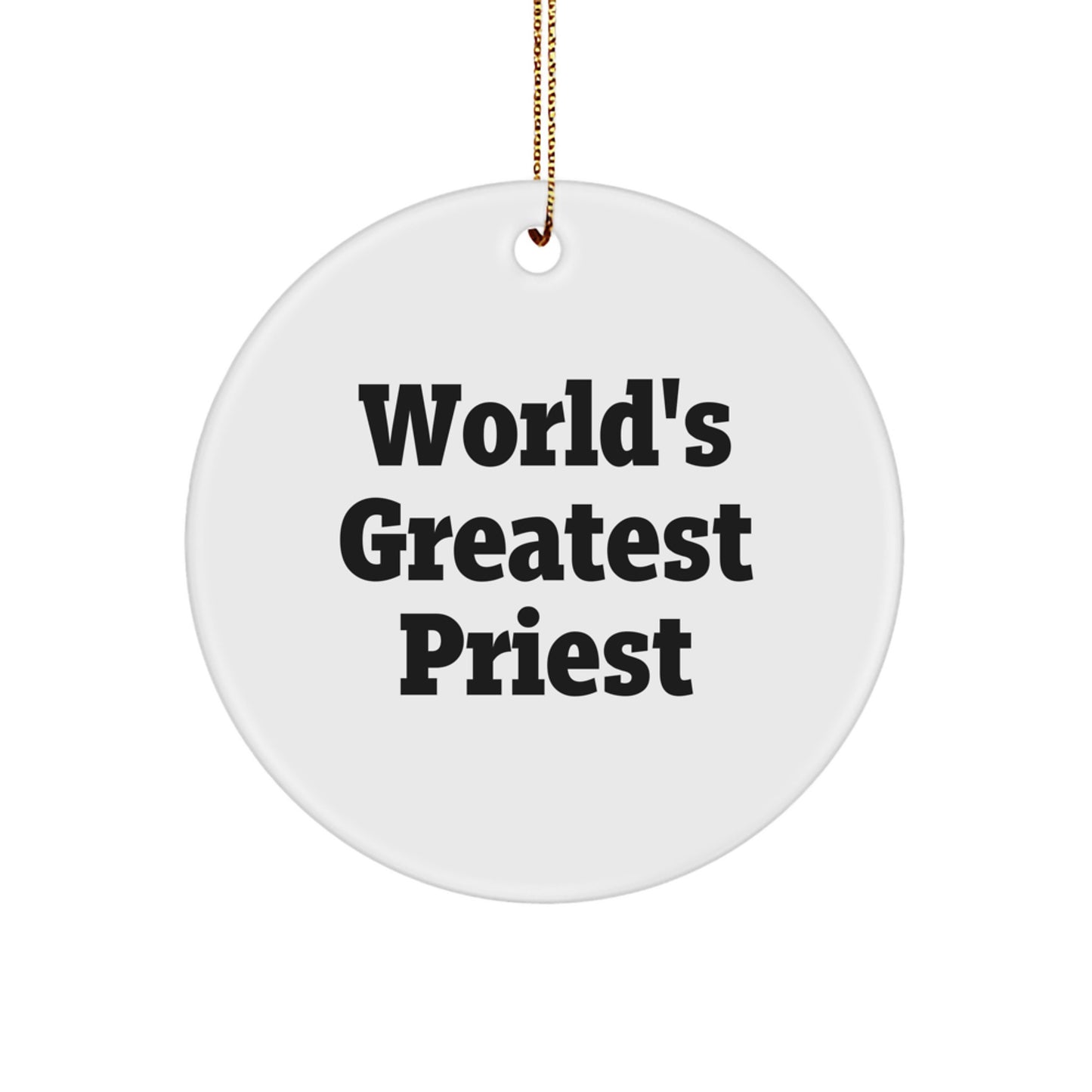 Funny World's Greatest Priest Gifts for Priest Men Friends - Unique Christmas Unique Gifts from Family to Priest - Image 1