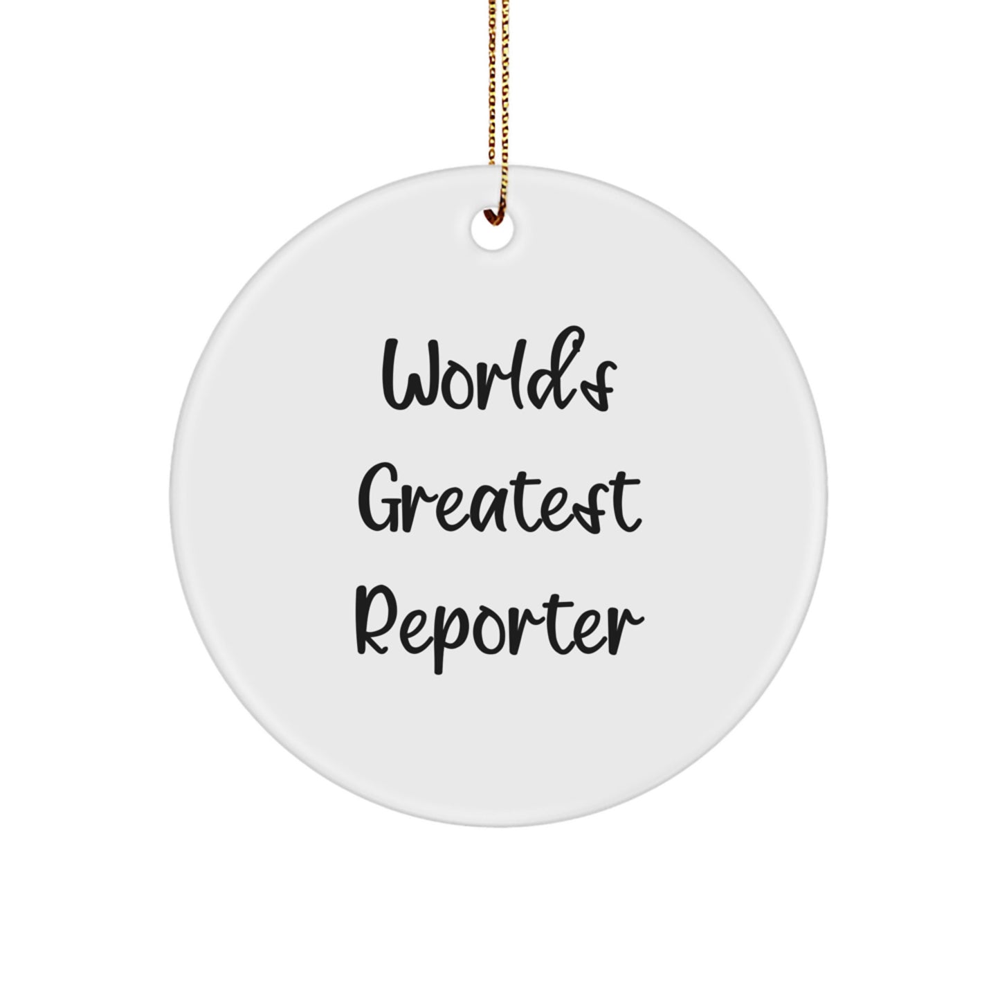 World's Greatest Reporter Gifts for Men, Unique Christmas Unique Gifts from Friends - Image 1